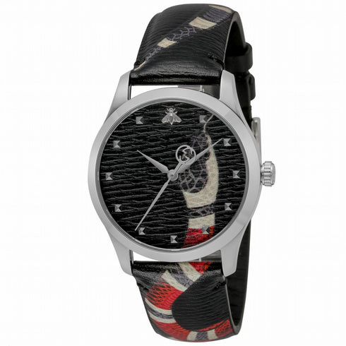 グッチ GUCCI  Gタイムレス YA1264007A 腕時計 ユニセックス ブラック クオーツ アナログ 並行輸入品
